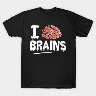 I Love Brains, Halloween Teacher T-Shirt